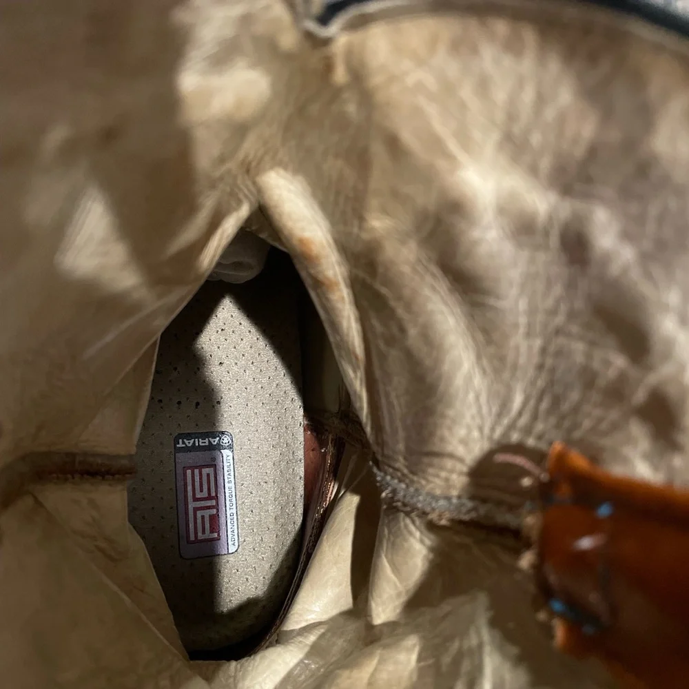 Vintage La Grange Ostrich Boots 10 1/2 - Picture 12 of 15